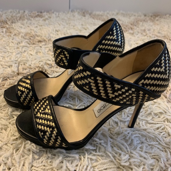 Jimmy Choo Black and Gold Heels - Great Condition! - Picture 3 of 8